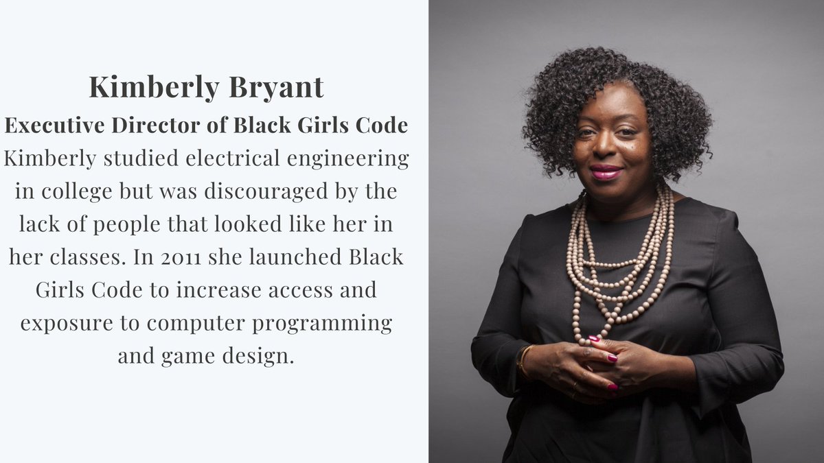 It's International Women in Engineering Day and we want to recognize and say thank you to @6Gems. Bryant is a pioneer for equity in #STEM and has dedicated her career to making the world of #tech more accessible and representative.
#INWED21#EngineeringHeroes