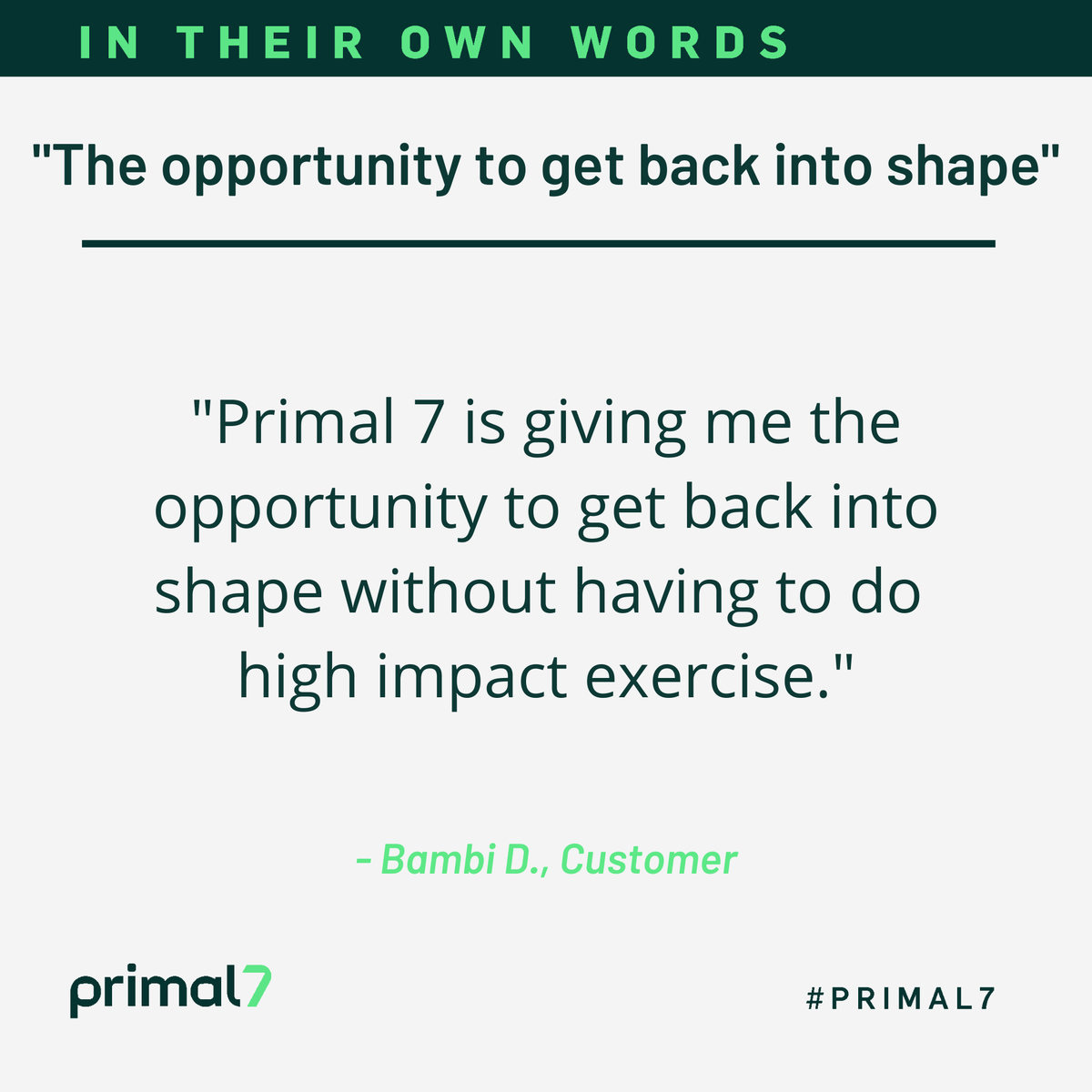 Primal7Movement's tweet photo. Let Primal 7 be your workout buddy and keep your joints healthy 💪 No wear and tear needed 😉 #ConquerYourCant https://t.co/0Pn8aJxXQz