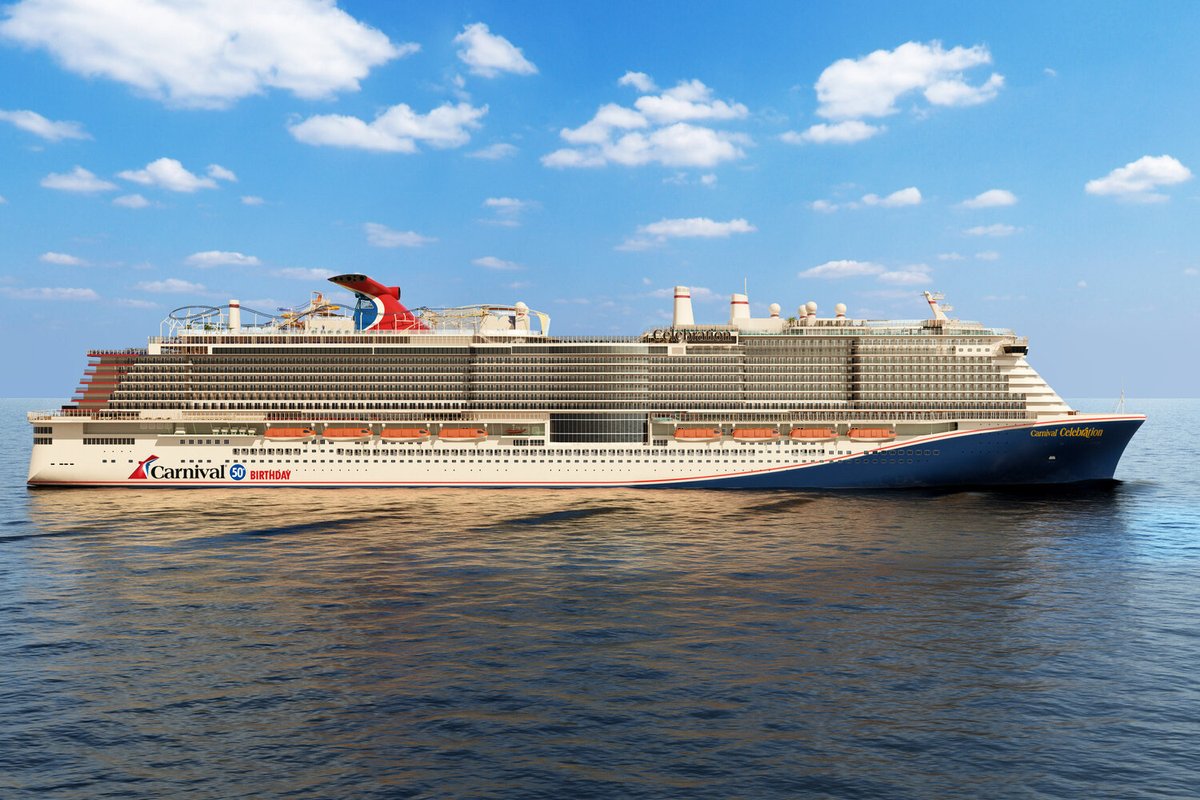 twcruiseships's tweet image. Carnival just announced that they will take delivery of a 3rd #ExcellenceClass ship in 2023.
