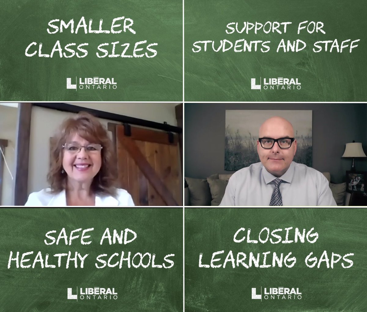 StevenDelDuca's tweet photo. Thank you @SBlackmoreHB for joining me this week to discuss the Ontario Liberal Education Recovery Plan. A community leader and former school principal, Shelley is the strong voice that Huron-Bruce residents need at Queen's Park! Our plan: https://t.co/qhIFj1YyOI

#onpoli https://t.co/Cc4JVKccRH