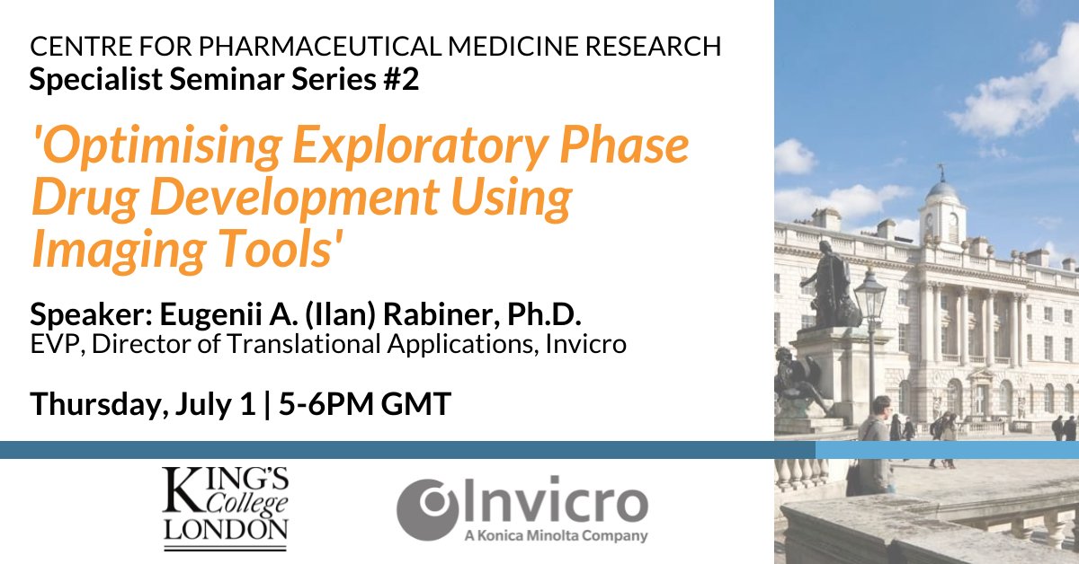 Invicro's tweet image. Join us on July 1 as Invicro&apos;s Dr. Eugenii (Ilan) Rabiner will be presenting on novel imaging tools for the exploratory phase in drug development. Access the live event link here: bit.ly/3gNF9hV

#translationalimaging #drugdevelopment #imagingtools #imagingbiomarkers