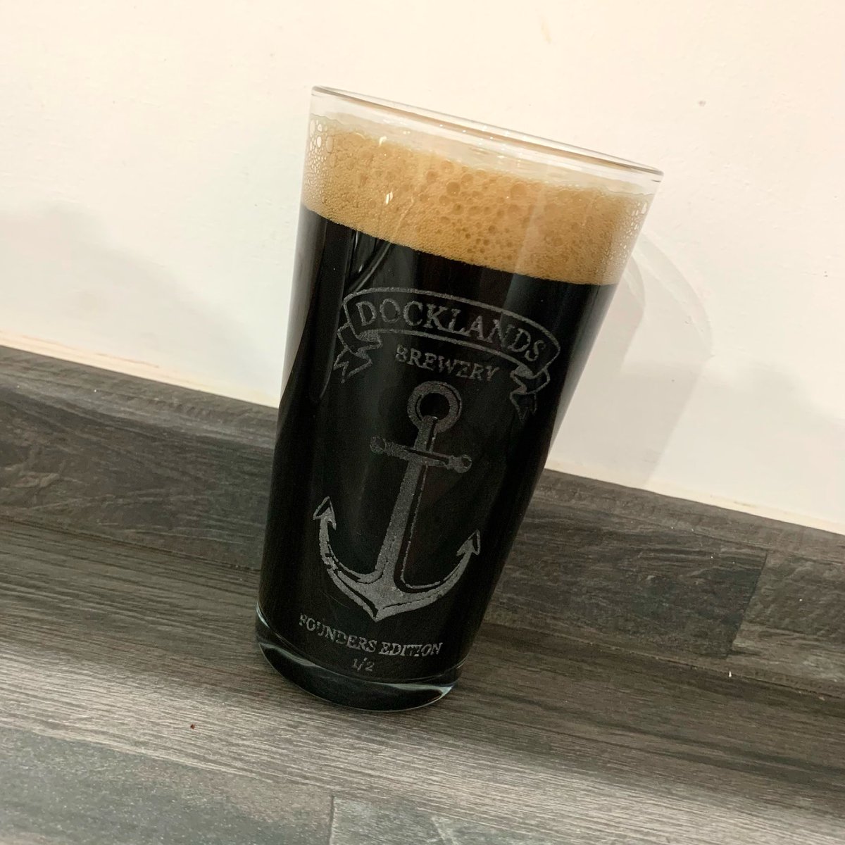 DocklandsBrewCo's tweet photo. Docklands stout anyone?👀 Here’s a little something we’ve been working on, more updates coming soon! Our first bottles stout launches next week!🍻 https://t.co/nwfinIIE3o