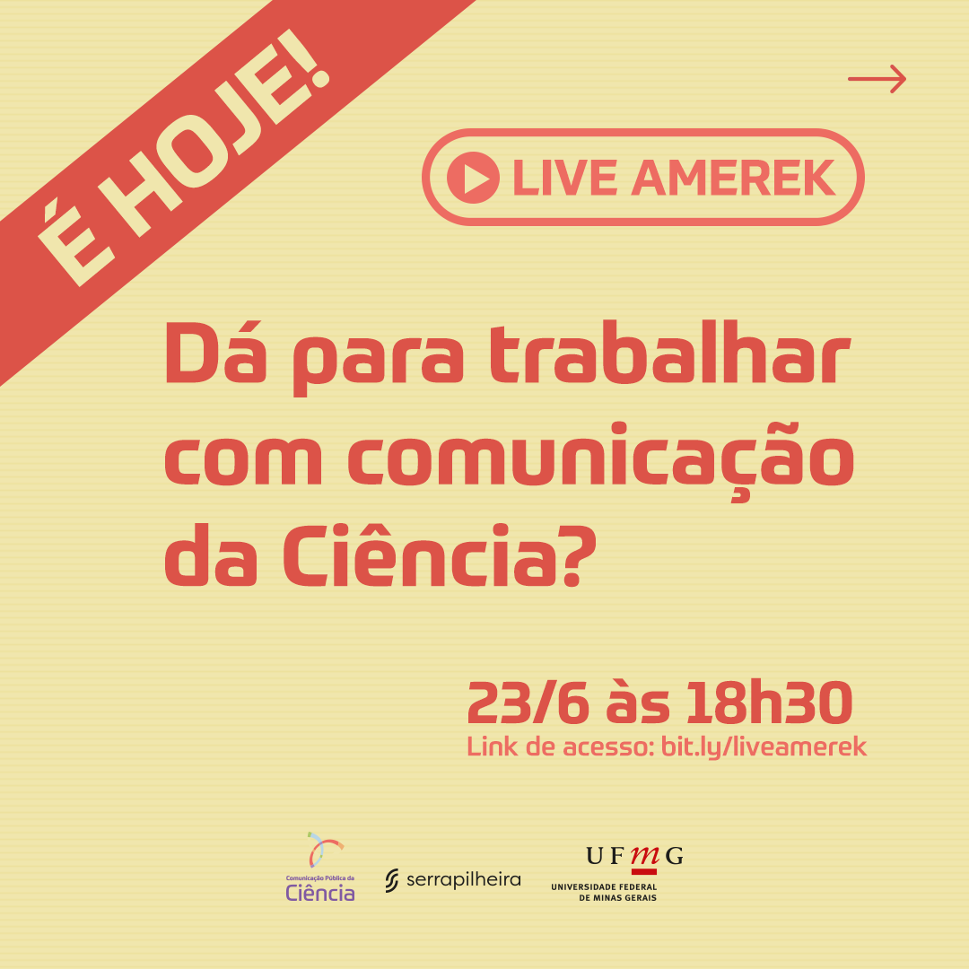 amerek_ufmg's tweet photo. É hoje! Logo mais, às 18h30, o coordenador do #Amerek, @ycastelfranchi, irá conversar com um time de profissionais sobre possibilidades e caminhos para a divulgação da ciência. 

O encontro é aberto a todas e todos 📲 https://t.co/7WvMoZYMGi

#DivulgaçãoCientífica #live https://t.co/muSrky5ZPa