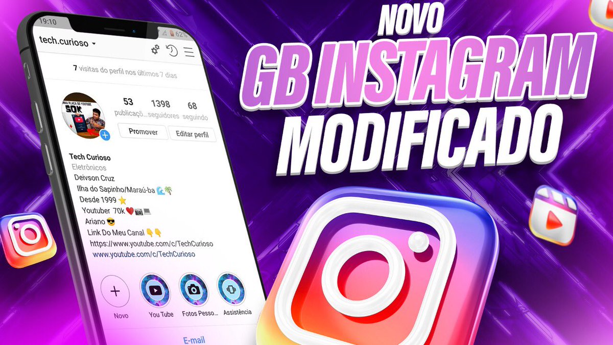 techcurioso's tweet photo. SAIUUU!! NOVO GB INSTAGRAM MODIFICADO ATUALIZADO 2021

https://t.co/PM8rAuiFsI

#instagram #gbinstagram #android #apk #mod https://t.co/x6nJBGjsH8