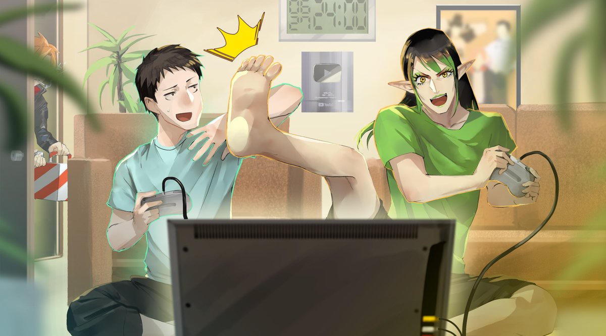 Hartmann_kappa's tweet photo. チャイちゃん！3周年＆お誕生日おめでとう！！
今年もママンに依頼してお誕生日イラストを描いてもらったよ！
見切れてる人はママンからのサービスで感動しちゃった！
今後も活動応援してるね！！
#お花畑青空大写生大会
#チャイカサムネダ
#しいなーと
#れなの鳥っくあーと
#社築納品物 

#あずま絵 https://t.co/q8LAjT6lga