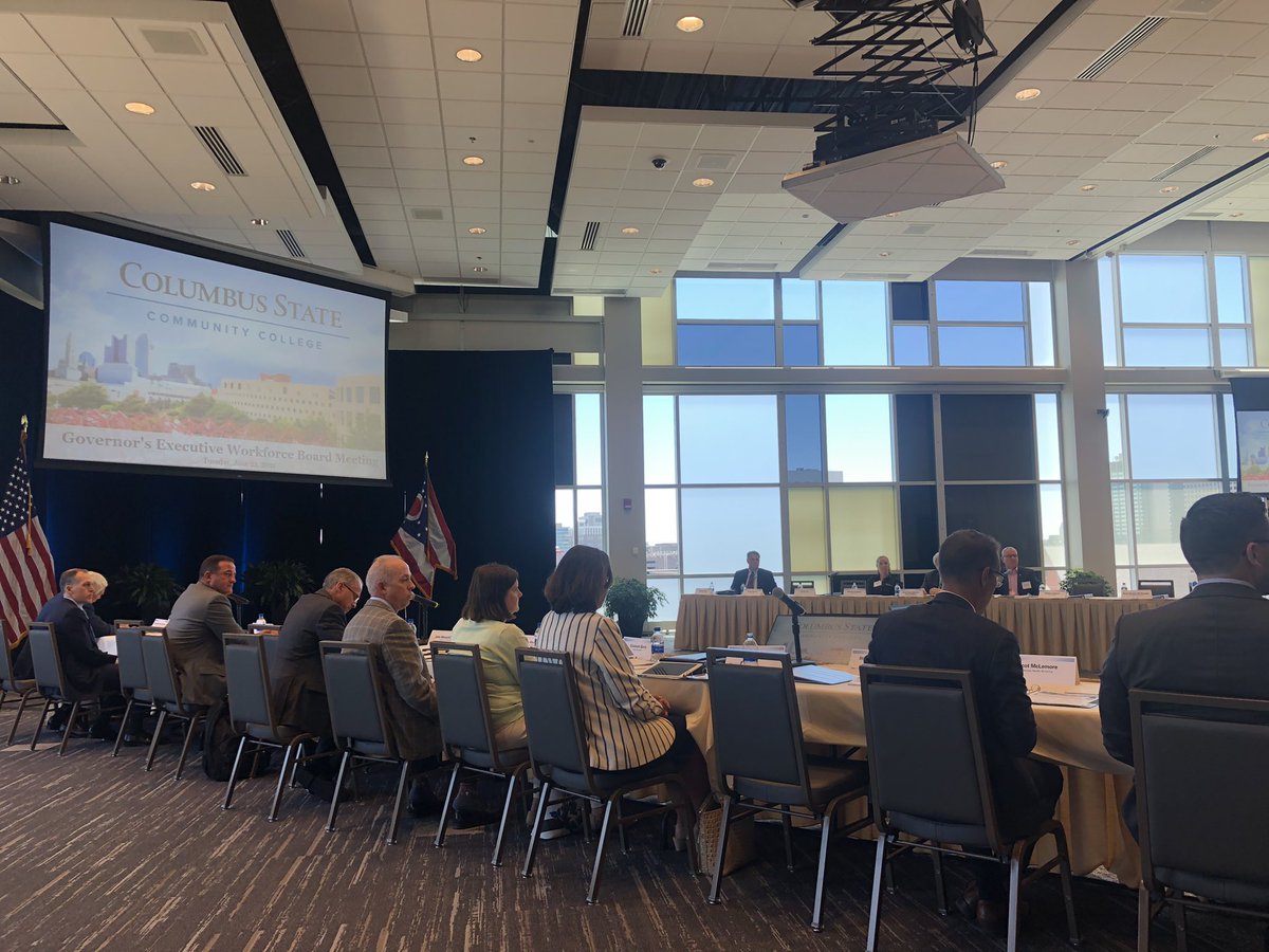 Yesterday’s Governor’s Executive Workforce Board meeting was hosted by <a href="/cscc_edu/">Columbus State</a>, a great partner in workforce development for Ohio!

Thank you Dr. Harrison and Columbus State for having us.