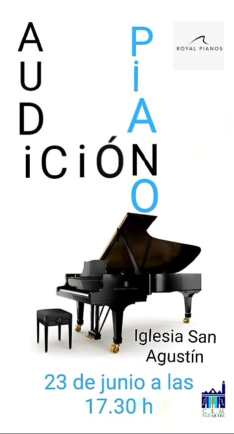 Audición de piano en San Agustín. Esta tarde a las 17.30 horas.
#Piano