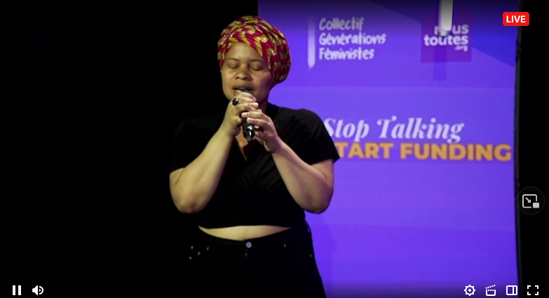 ChantalNare's tweet photo. Le #TourDuMondeFeministe c'est aussi de la musique engagée, chantée par des féministes #StopTalkingStartFunding #GenerationEgalite https://t.co/l108BGAjDZ