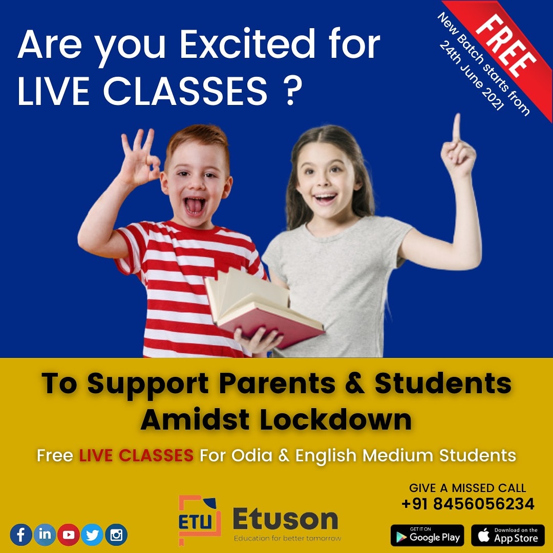 EtusonIndia's tweet photo. Are you excited? 🤩🤩🤩

Join our free live class from tomorrow onwards..
Time: 3:00 - 7:00 PM
Also, share your feedback and suggestions..

#etuson #odiaeducation #BetterLearning #BetterOutcomes #EtusonApp #digitallearning #elearning #edtech #cbseboard #onlineclasses https://t.co/ZS4ZdNEDBR