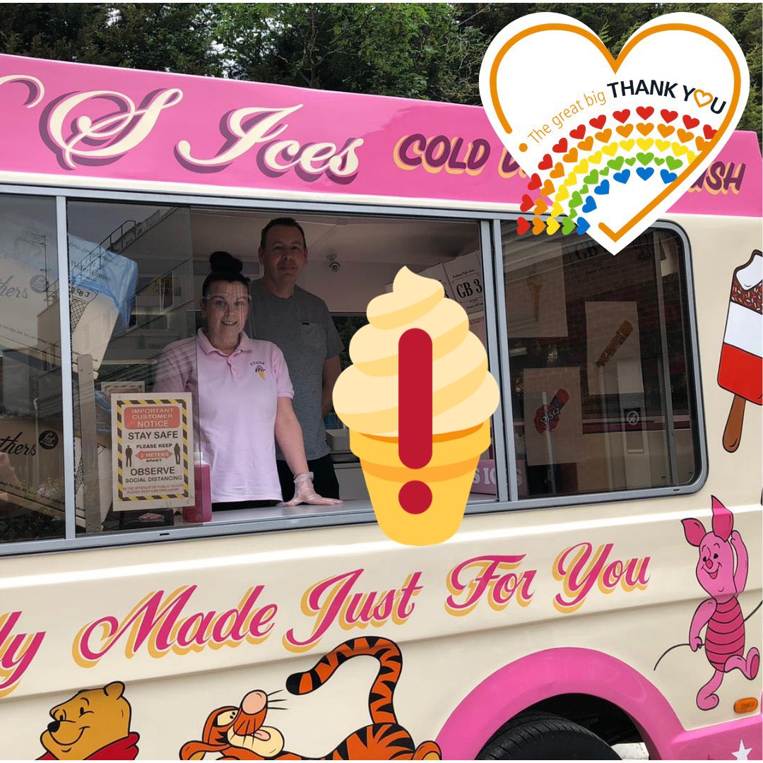 YSTeachingNHS's tweet photo. Due to the weather forecast not looking great on Friday, the ice cream van will be visiting Scarborough Hospital TOMORROW! Because no one wants a soggy ice cream… 🍦 #GBTY @YorkTHCharity https://t.co/4pSiqkPWpF