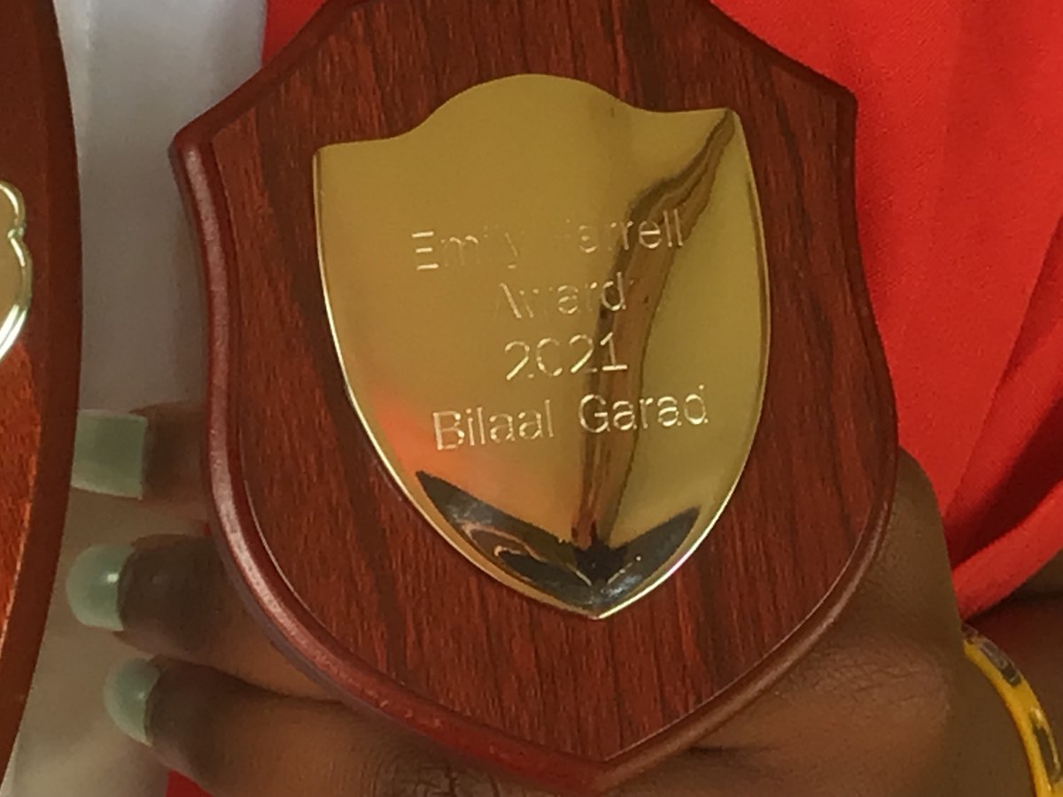 The winner of the 2021 <a href="/CorpusChristi_K/">Corpus Christi PS</a> Emily Farrell award is ... Bilaal Garad! Congratulations Bilaal👏👏👏