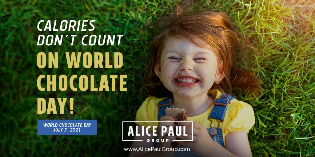 AlicePaulGroup's tweet photo. Enjoy some chocolate today! 

#chocolate #chocolateday #Enjoy #Enjoythesummer #caloriesdontcount #indulge https://t.co/qU3aE3SHtb