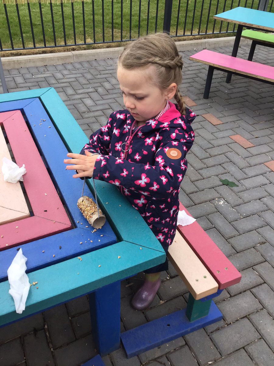 westheathprim's tweet photo. #whpsclass2 have made bird feeders at Forest School this week! The children had to use skills such as spreading, pressing, threading and tying aswell as showing patience, determination, collaboration and resilience. Well done Class 2! π¦ https://t.co/yX2BBSJpoc