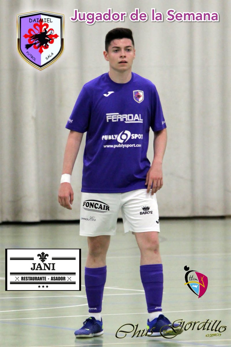 DaimielFutSala's tweet photo. ✅ 𝐉𝐔𝐆𝐀𝐃𝐎𝐑 𝐌𝐄𝐍𝐎𝐒 𝐌𝐀𝐋𝐎💯

👉 En esta jornada (𝑺𝑰𝑵 𝑶𝑳𝑽𝑰𝑫𝑨𝑹 𝑨 𝑳𝑨 𝑮𝑹𝑨𝑵𝑫𝑰𝑶𝑺𝑨 𝑨𝑭𝑰𝑪𝑰Ó𝑵 𝑸𝑼𝑬 𝑵𝑶𝑺 𝑬𝑴𝑷𝑼𝑱Ó 𝒀 𝑳𝑳𝑬𝑽Ó 𝑬𝑵 𝑽𝑶𝑳𝑨𝑵𝑫𝑨𝑺) el 🏃 que ocupa esta sección es #QuiqueRamírez💜🤍⚽ 

#JugadorMenosMalo 
#Temporada2020-21 https://t.co/De3F48Cvji