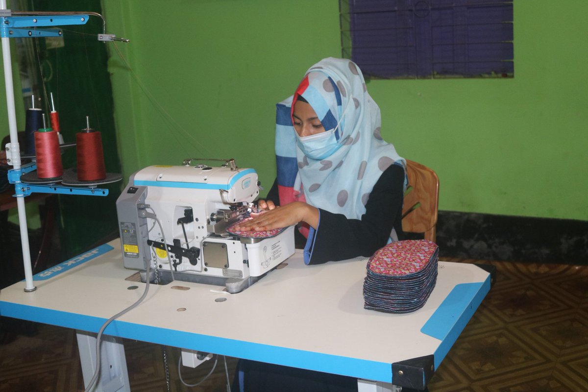 Ariyan Saheb (@sahebariyan) on Twitter photo @trust_coast is providing training on Sanitary Pad Making among the adolescents of the Host and #Rohingya community.
After producing Sanitary Pad, Adolescents use these Sanitary Pads.
<a href="/RezaKChyBD/">Rezaul K Chowdhury</a> <a href="/MujibulMunir/">Md.Mujibul Haque</a> <a href="/RumeeAra/">Ferdous Ara Rumee</a> <a href="/UNICEFBD/">UNICEF Bangladesh</a> <a href="/KfW_int/">KfW</a> <a href="/UNHCR_BGD/">UNHCR in Bangladesh</a> <a href="/UN_Women/">UN Women</a> @trust_coast is providing training on Sanitary Pad Making among the adolescents of the Host and #Rohingya community.
After producing Sanitary Pad, Adolescents use these Sanitary Pads.
<a href="/RezaKChyBD/">Rezaul K Chowdhury</a> <a href="/MujibulMunir/">Md.Mujibul Haque</a> <a href="/RumeeAra/">Ferdous Ara Rumee</a> <a href="/UNICEFBD/">UNICEF Bangladesh</a> <a href="/KfW_int/">KfW</a> <a href="/UNHCR_BGD/">UNHCR in Bangladesh</a> <a href="/UN_Women/">UN Women</a>