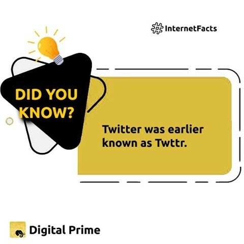 digitalprimegh's tweet photo. Twitter was earlier known as Twttr.⠀
⠀
#internetfacts #didyouknow https://t.co/U9gVdlklat https://t.co/JnrexwH3op