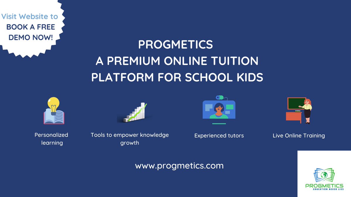 progmetics's tweet image. Our Live & Interactive approach !!!!
Makes our classes more fun-filled & catches the kid's attention.
Want to know what we know ?????
Worry not...TAKE A DEMO FIRST ???
BOOK YOUR FREE DEMO SESSION NOW !!!!
To know more visit progmetics.com