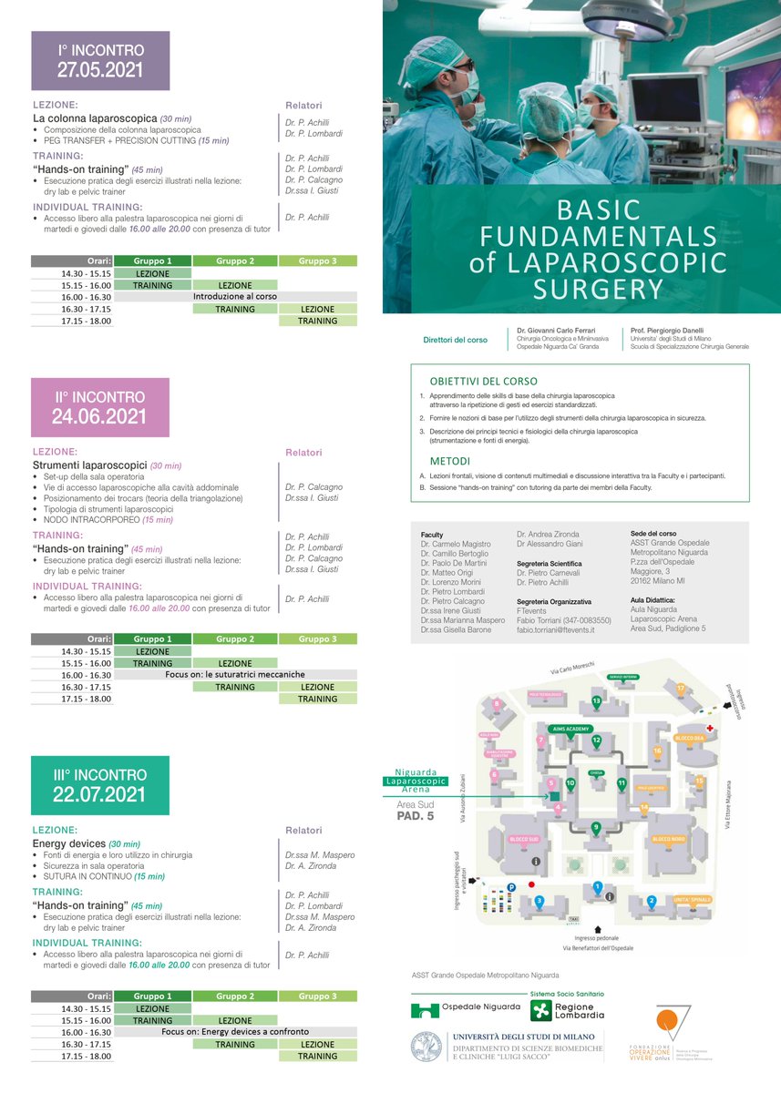 Ospedale Niguarda (@ospniguarda) on Twitter photo Domani 24/06 il secondo incontro del corso "Basic Fundamentals of Laparoscopic Surgery", organizzato dal team della chirurgia mininvasiva di Niguarda e rivolto agli specializzandi della scuola di chirurgia di <a href="/LaStatale/">Università degli Studi di Milano</a>
#unimi #surgicaltraining #ospedaleniguarda Domani 24/06 il secondo incontro del corso "Basic Fundamentals of Laparoscopic Surgery", organizzato dal team della chirurgia mininvasiva di Niguarda e rivolto agli specializzandi della scuola di chirurgia di <a href="/LaStatale/">Università degli Studi di Milano</a>
#unimi #surgicaltraining #ospedaleniguarda