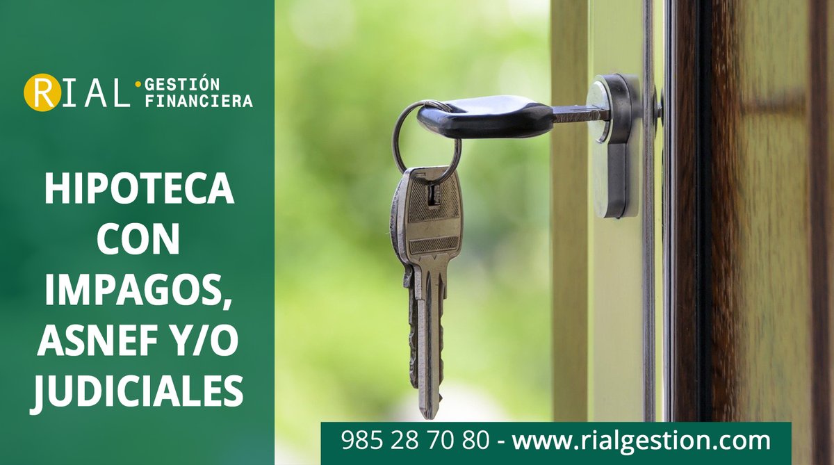 Hipoteca con impagos, ASNEF y/o judiciales ✅

Si necesitas más información acerca de este producto de Rial Gestion Financiera puedes ponerte en contacto con nosotros!☺️

📲 985 287 080
📩 info@rialgestion.com
