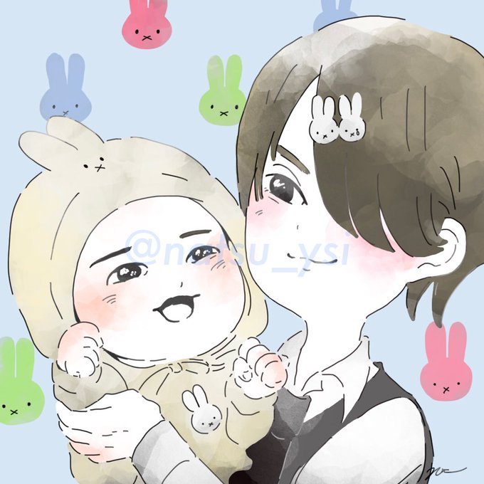 親子イラストのtwitterイラスト検索結果