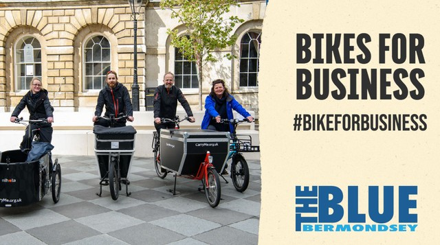 bluebermondsey's tweet photo. Don't miss the launch of #BikesforBusiness!
Departing from The Biscuit Factory approx. 12:50pm, look out for our riders cycling along the #LowLineLDN & listen to the birdsong
An exciting new project encouraging businesses to switch to cargo bikes for deliveries.
#cargobikes https://t.co/beOObWw4Fo