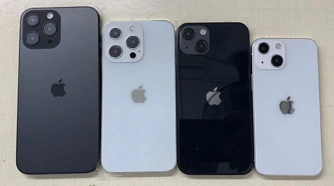 AppleInsider on Twitter: &quot;Dummy models of the #iPhone13 range including an  &quot;iPhone 13 mini,&quot; show changes in camera module position, and a slight  increase in the size of the &quot;iPhone 13 Pro