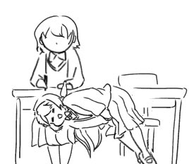 授業中暇なので膝枕を借りるみりりん
#ななみりうむ 