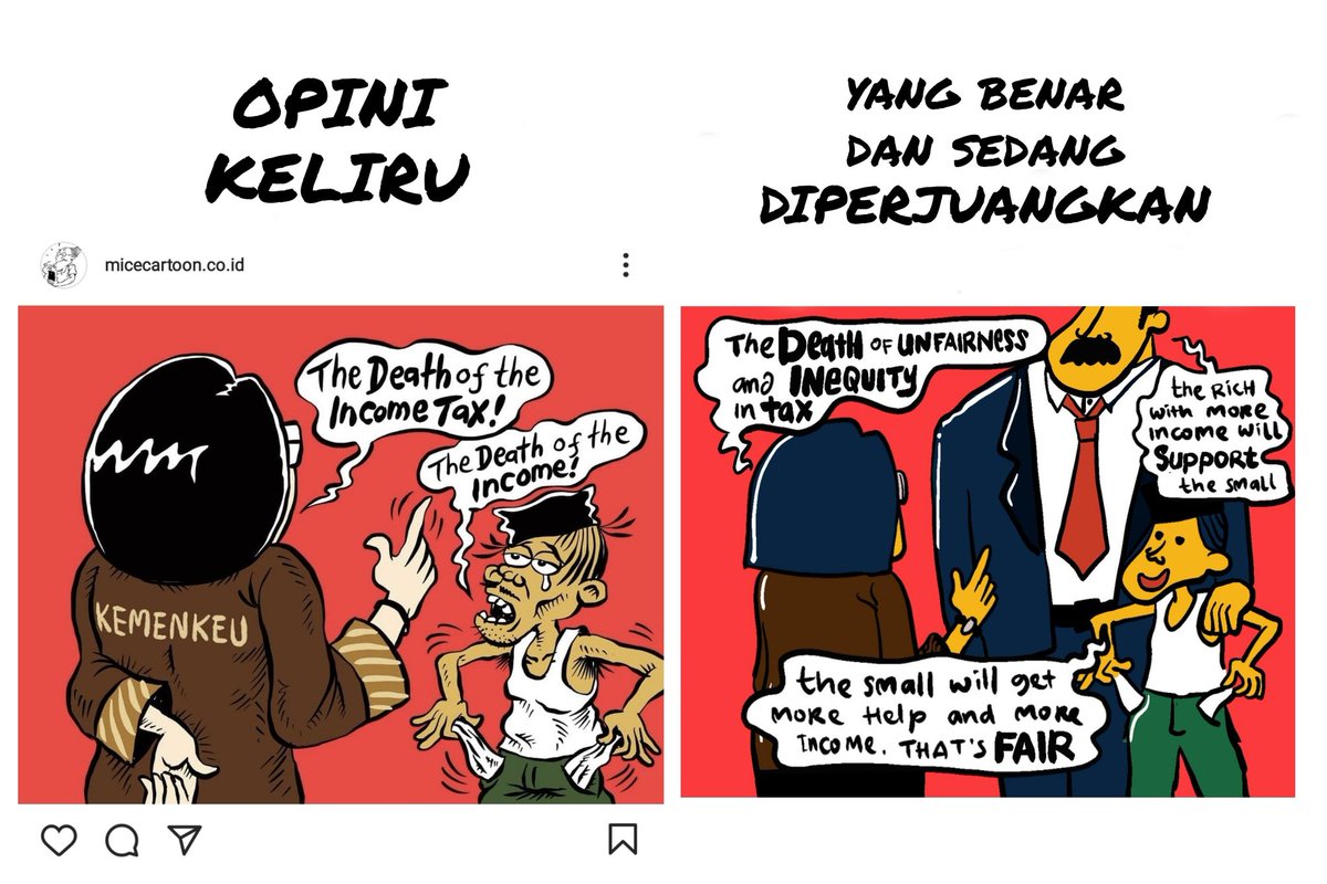 Demi rakyat, keadilan harus diwujudkan!

Masyarakat kalangan mampu sudah seharusnya support rakyat kecil dengan memperbesar kontribusi pajaknya. Ini yang sedang diperjuangkan. Waspada dengan pembalikan narasi seakan reformasi perpajakan akan bikin susah rakyat kecil!