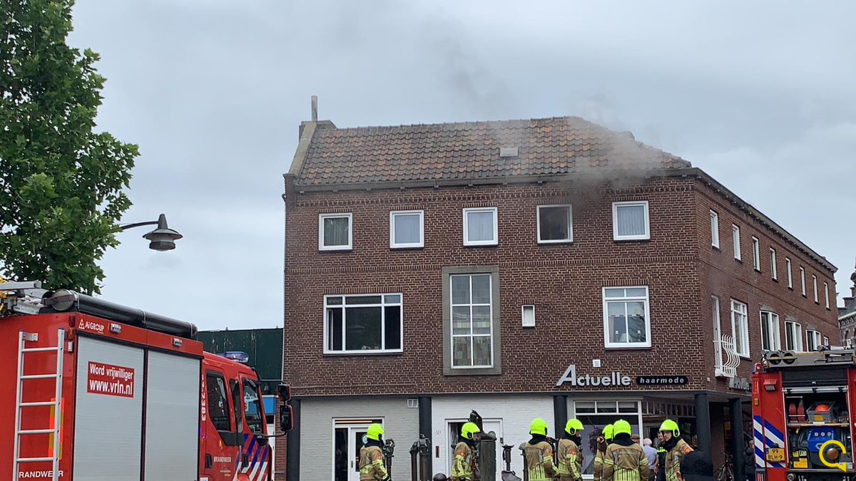 Brandweer blust keukenbrand in appartement centrum van Horst -. #NuHadM.