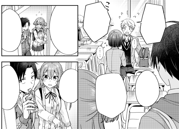 【web連載】「#声の小さい小森さんとクソデカ大声の大林くん」第28話が更新されました。様子のおかしいふたりにジェラシーな水野さんのお話です🐰

ComicWalker(https://t.co/HrOCwvthHG)
ニコニコ静画(https://t.co/AElxv8rKsk)
※次回7月14日更新

🌸単行本①発売中
(https://t.co/Aqoc9p5Q0r) 
