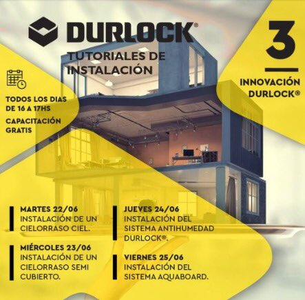 AlmacenSecoCiud's tweet photo. Capacitaciones @durlockoficial 👏🏻#capacitaciongratis https://t.co/SPrJqRXhb6