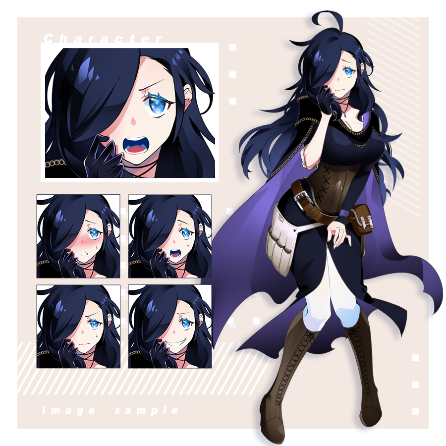 تويتر 笹川ニモ ご依頼受付中 على تويتر お仕事告知 Skimaにて カタコンベ様の立ち絵イラストを制作いたしました ご依頼いただきありがとうございます 今回は真っ黒なローブを着た女性キャラクターです 不安げな表情ですが にやりと笑う差分もあること