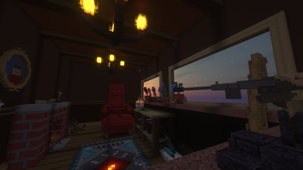 EonaMinecraft's tweet photo. Warzone - Das Lesezimmer 📚

Ein bequemer Sessel, ein netter Kamin &amp; ein warmer Kakao doch der Feind schläft nicht! Wer von euch schafft es das andere Team in die Knie zu zwingen? Kommt uns auf Eona besuchen, mit /warp Spiele gelangt ihr zu unserem Minigames Spawn! Viel Spaß!❤️ https://t.co/b0HV1rWpyz