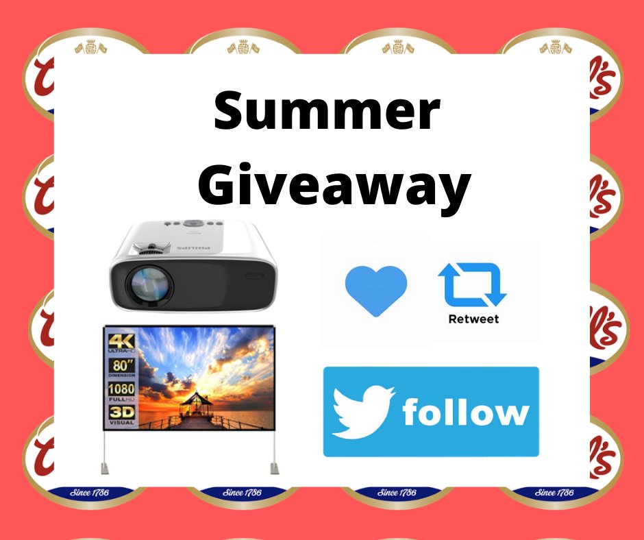 Summer is here and to celebrate we are giving away an outdoor cinema! perfect for enjoying the Euros⚽

 to enter
- Like this posts
- Mention one friend
- Retweet this post
- Make sure you follow Wall's pastry

winner📣 11th of July