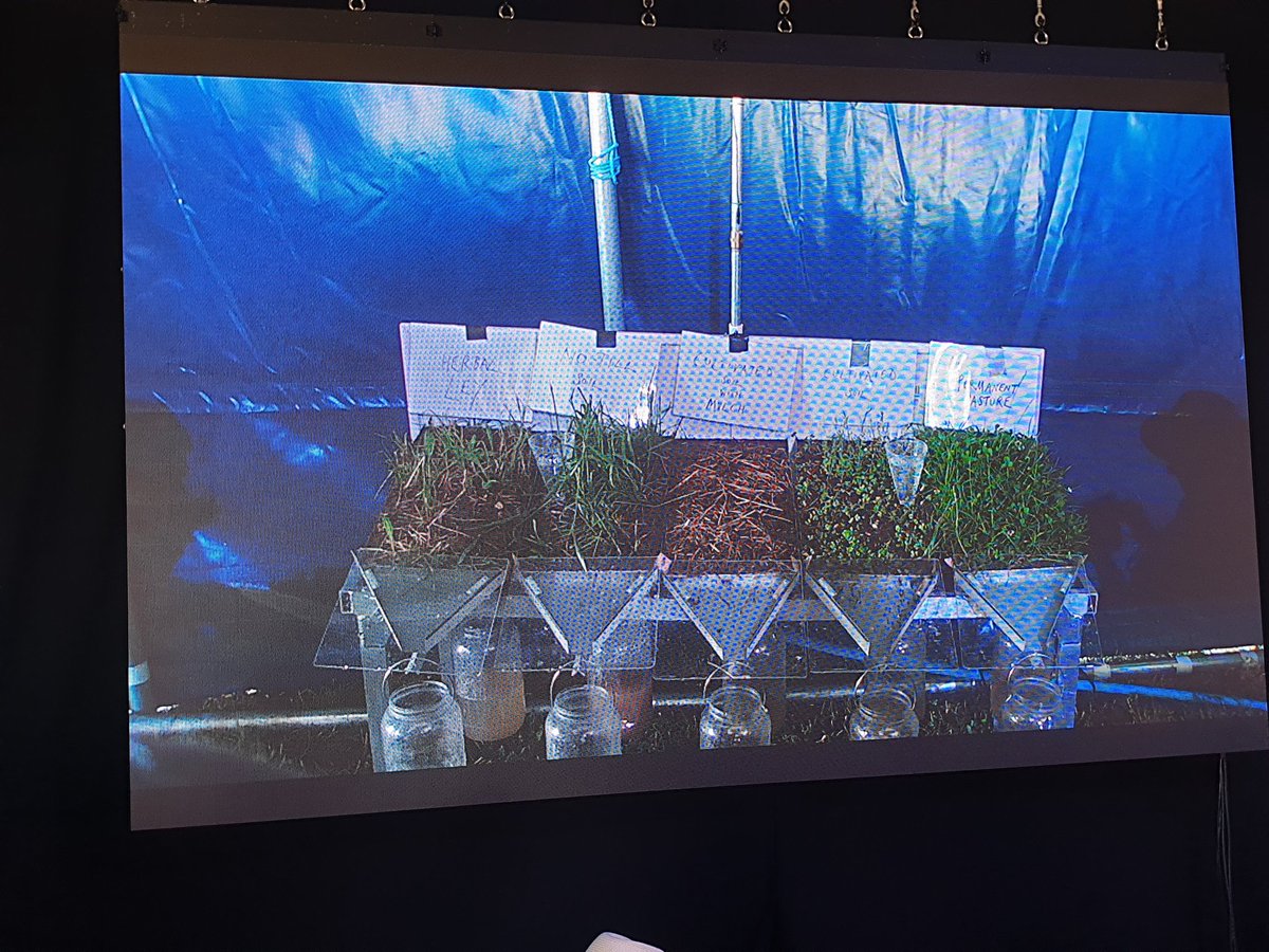 andyjonesphd's tweet photo. @Groundswellaguk kicks off with a great demonstration of water and soil runoff from rainfall for different types of soils by @aphidman and Paul Cherry. Here with @SusanConlon83 for our research on drivers and impacts of fungicides. #GWAg21 #RegenAg. #soilregeneration #soilhealth https://t.co/6ojlKP5QjB