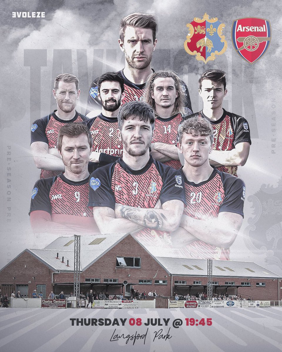 ‼️ARSENAL U18s‼️

Another exciting preseason fixture to announce as Tavistock AFC will be hosting an <a href="/Arsenal/">Arsenal</a> U18s side at Langsford Park on Thursday 8th July! 

All tickets will be sold on the night so arrive early to avoid disappointment. 🔴⚫️