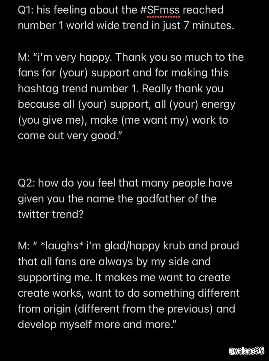 walaas98's tweet image. Translation of the short interview (5 Q&amp;amp;A) with P’Mew. 

Link: thairath.co.th/entertain/news…

@MSuppasit  
#MewSuppasit 
#มิวศุภศิษฏ์