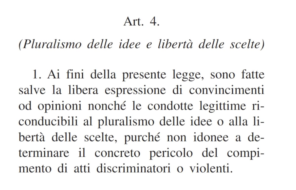 l_parenti's tweet photo. @DDLZan e libertà di espressione, NON credete alla ormai vecchia chiesa cattolica. leggete l'articolo della legge a riguardo https://t.co/tci7nKhU9L