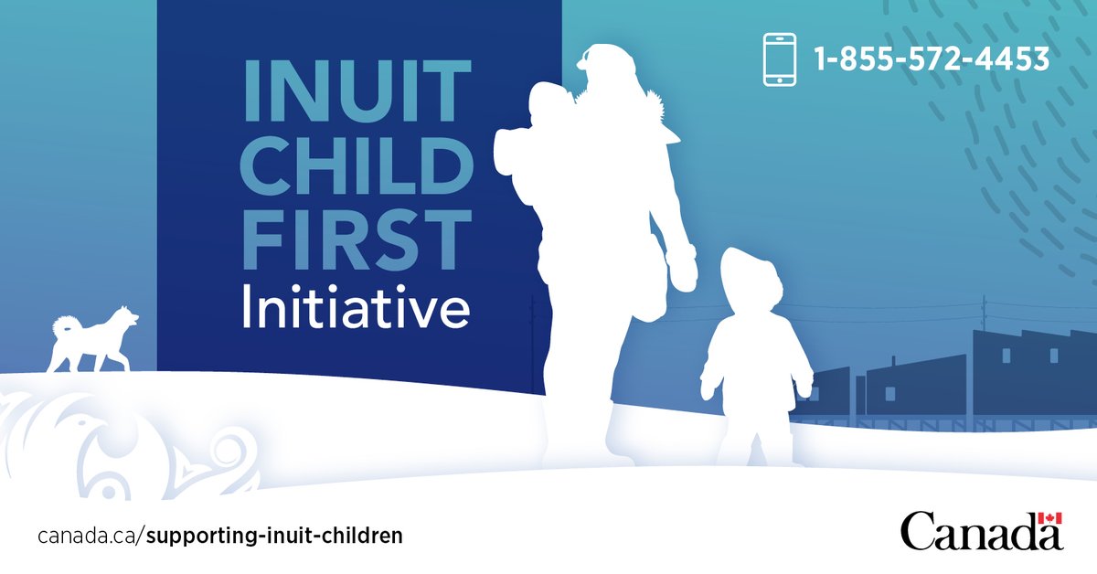 The Inuit Child First Initiative Call Centre can give families information 24/7 on how to help meet the needs of #Inuit children. Call 1-855-572-4453 to find out more. canada.ca/supporting-inu…