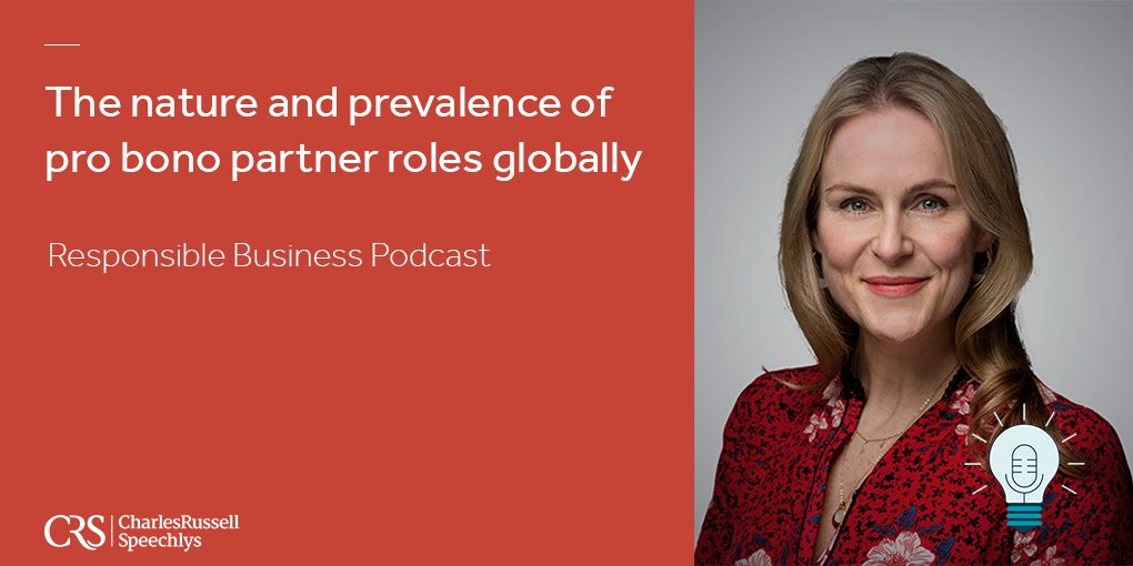 CRS_Lawyers's tweet photo. Listen to the @DLA_Piper 'Responsible Business' Podcast as four recently promoted #probono partners including Kerry Stares, our Responsible Business &amp; Pro Bono Partner, discuss the nature and prevalence of their roles globally: https://t.co/KB6dMK8OxG
#ResponsibleBusiness #ESG https://t.co/PPb8yHuQDg
