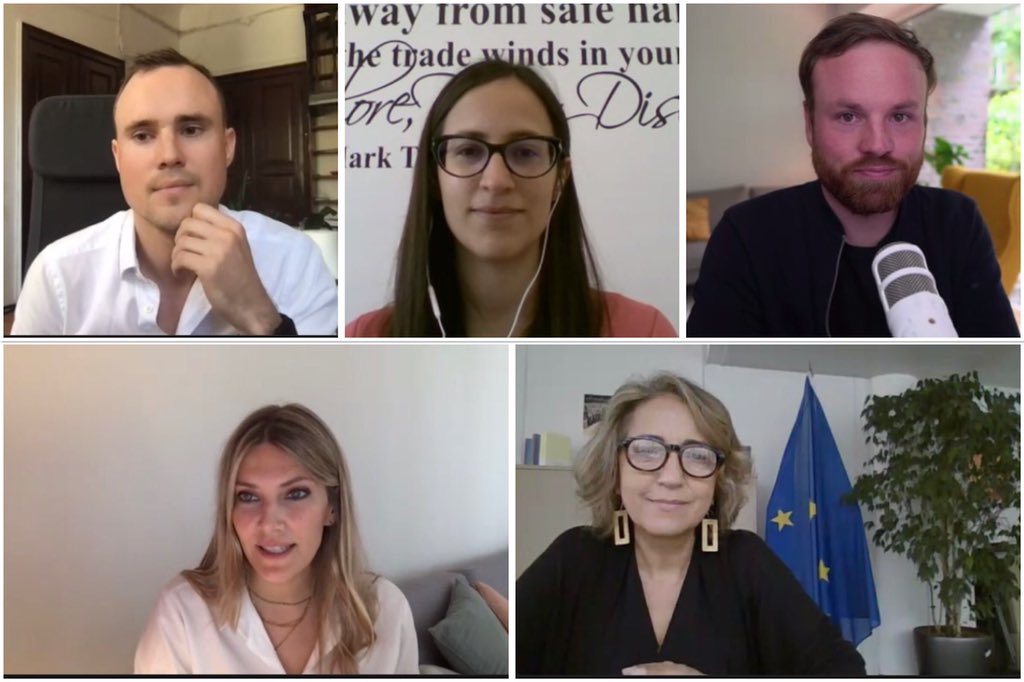 Meet our outstanding young innovators! 
These young talents from the #EIT Community are living proof of #Europe’s #innovation potential &amp; promising future. 
At #RiDaysEU w/ <a href="/EvaKaili/">Eva Kaili 🇬🇷🇮🇹</a>, Cristina, <a href="/KrafteKristaps/">Kristaps Krafte</a> &amp; Gary on ground-breaking innovations proudly supported by <a href="/EITeu/">European Institute of Innovation & Technology</a>