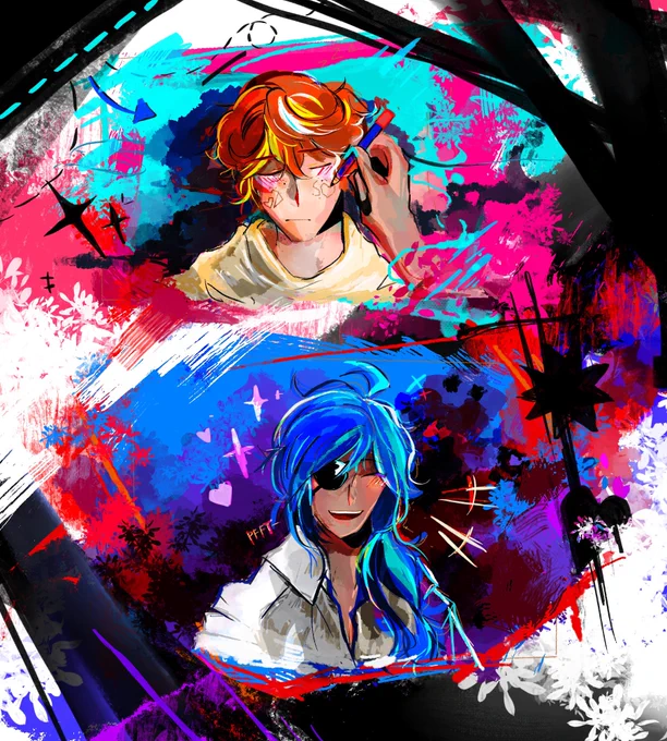 // eyestrain and bright colors

#chaeya [ collab with awesome person : @litilazyalt ] 