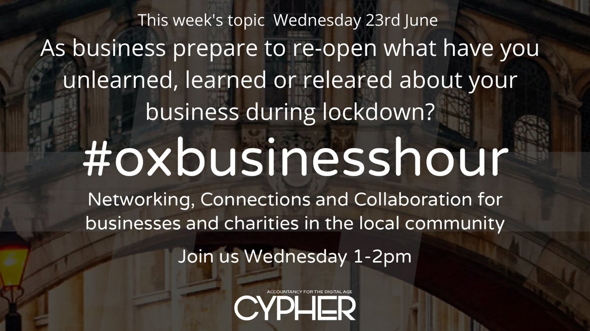 Is anyone going back into an office for the first time? Or working out how #hybridworking or #remoteworking will suit them or staff best? #oxbusinesshour