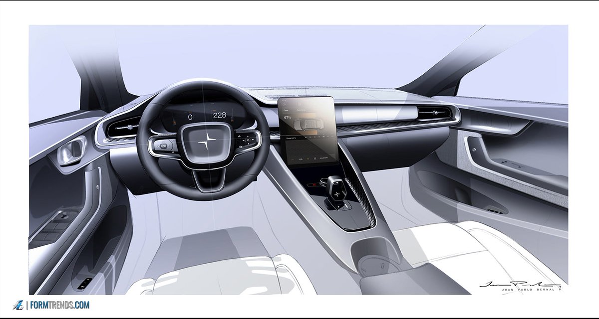 Did you catch our design review of the #Polestar 2? 
youtu.be/l0hx-wMAWUw

Here are some sketches by exterior designer Maxime Célérier and senior interior design manager Juan Pablo Bernal

#formtrends #cardesigner #cardesign #automotivedesign #electriccars #polestar2