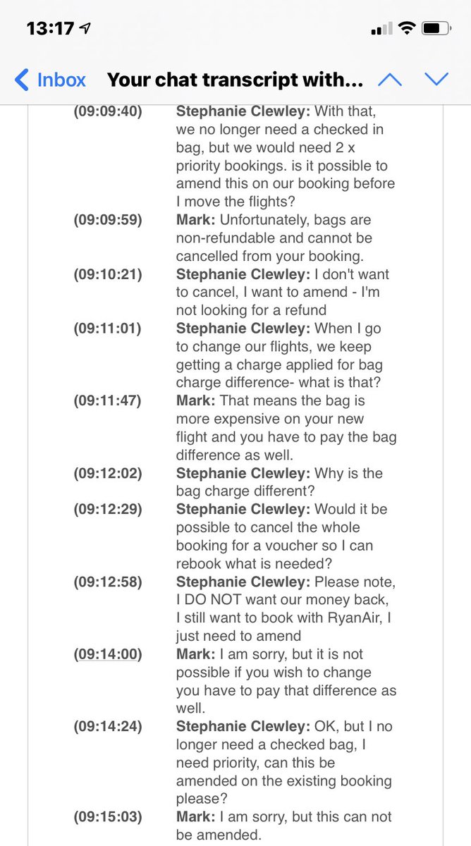 stephclewley's tweet photo. @Ryanair as helpful as ever 🙄 the “free flight change” isn’t quite true!! https://t.co/o3vPqV4f8x