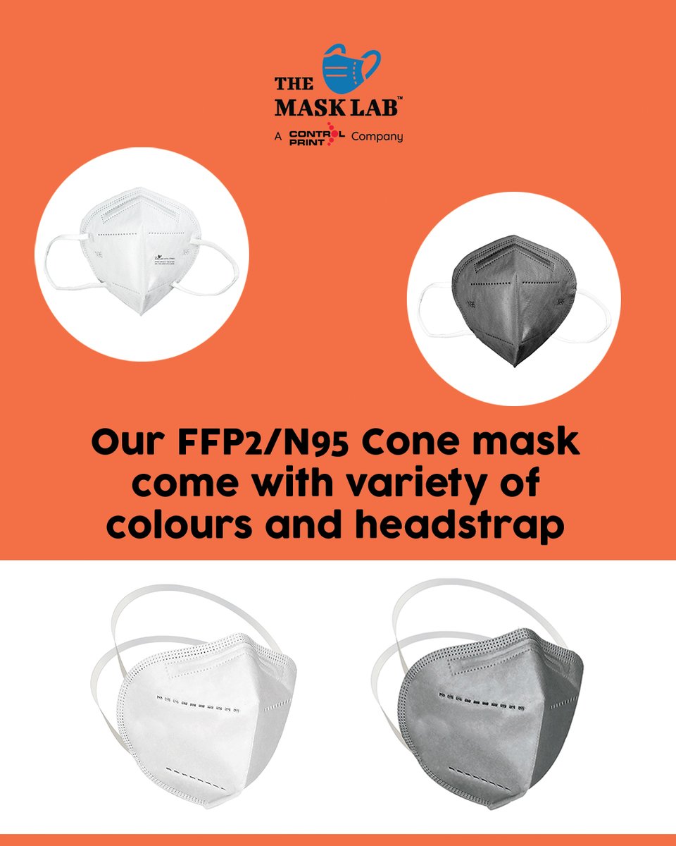 TheMaskLabIndia's tweet photo. With stretchable ear loops and a perfect cover, our Cone Mask is the best fit for you!
Get your own FFP2/N9S Face Mask from The Mask Lab by clicking the link in the bio.
#TheMaskLab #Masks #FFP2 #N95 #certifiedmask #qualitymask #masksindia #indiacovid #covid_19 #facemask https://t.co/tZduZfSxOc