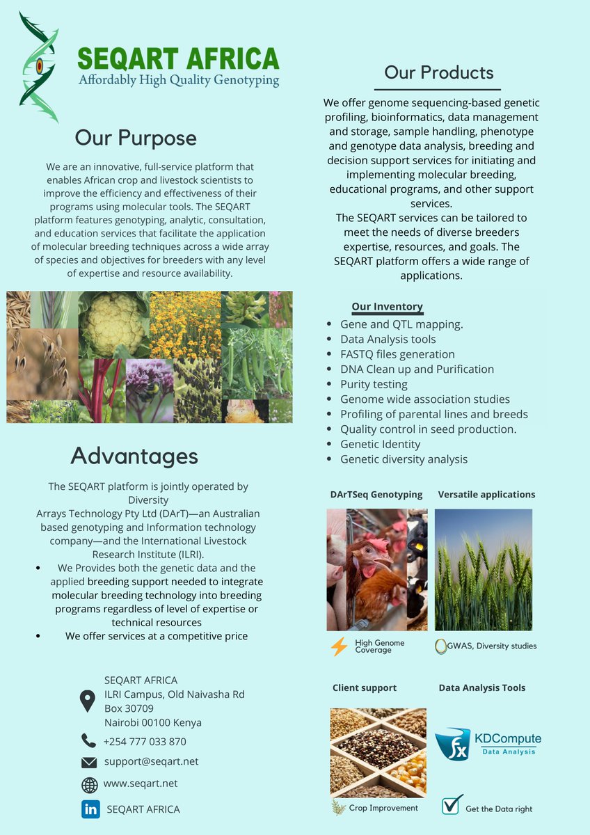 Our services can be tailored to meet the needs of diverse breeders expertise, resources, and goals. #GenotypingBySequencing #InnovationForEveryone  #research #molecularbreeding #agriculture