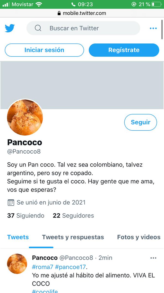 Pancoco8's tweet photo. #roma2b #pancoe17 
22 seguidores al día de hoy. Viva el coco https://t.co/8QgPze4pGZ