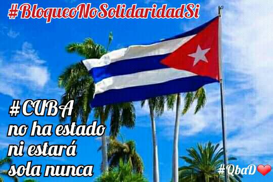 @LukaT32 @Reylope13 @Luar5901 @Ruben24HJ @JuliaLeonor19 @LunadeElena2 @DanielR2670 @FrankRu41397874 @Maximo72Cuba @Un_Cubano_Mas @LolaVid @raudel_leon @OrgulloCubano @Kiko6919 @Damiana_Estevz @PepeAntD @LeivaYosel @Guajiritasoy @SalomnMontoya1 @The_Moments2 @Vicente73977721 @MilaxCuba @DAVlDRomero @FrankCuba2021 @FrankLopezCuba @CamilaGzlez34 @RojaLosada Una vez más junto al mundo entero gritaremos a todo volumen 
#EliminaElBloqueo #CubaViva @AliRubioGlez @RoselysSandoval @DeZurdaTeam @cieloazuldecuba @ErichPerez18 @MirticaMesa @MarceloDeCuba