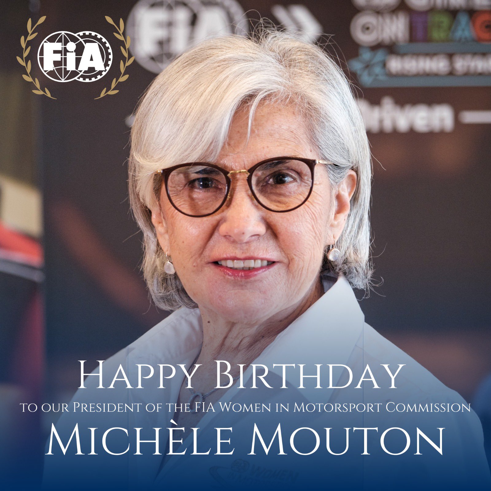 The entire family wishes Michèle Mouton, President of the Commission and Rally legend, a happy birthday 